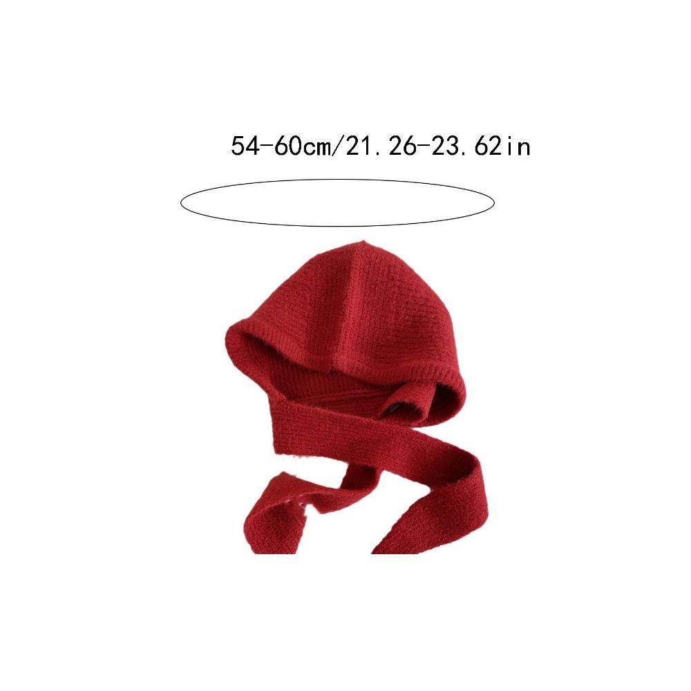 Autumn Korean Style Balaclava Skullies Caps Neckerchief Ear Protection Scarf Hat Thicken Soft Knitted Beanies Hats Female