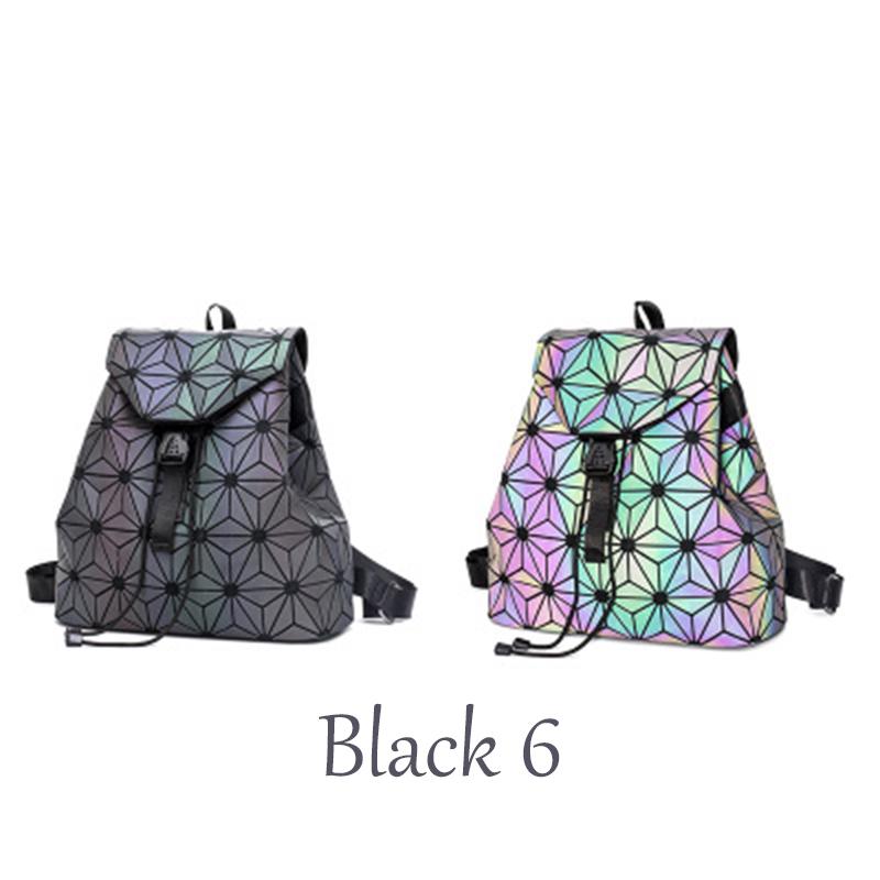 reflective backpack geometric