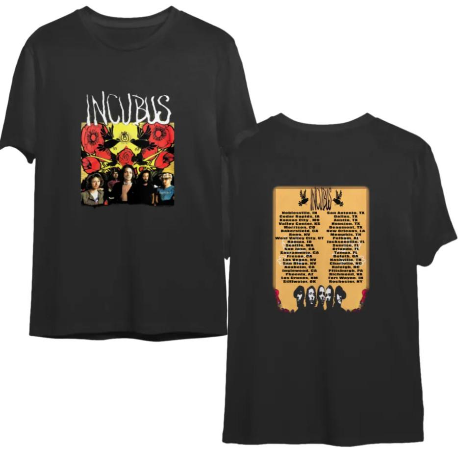 

Incubus Double-Sided Concert Shirt – Classic Alternative Rock Merch 3XL