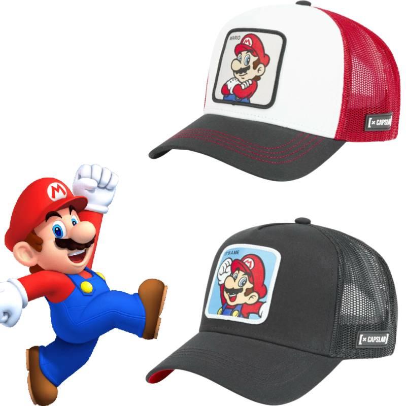 Mario Cartoon Baseball Cap Breathable Hip-hop Duck Tongue Cap For Summer