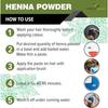 The Forest Herbs Naturlig pleie fra naturen Økologisk henna-pulver for hårfarge og vekst, 200g - (brun) Rødlig