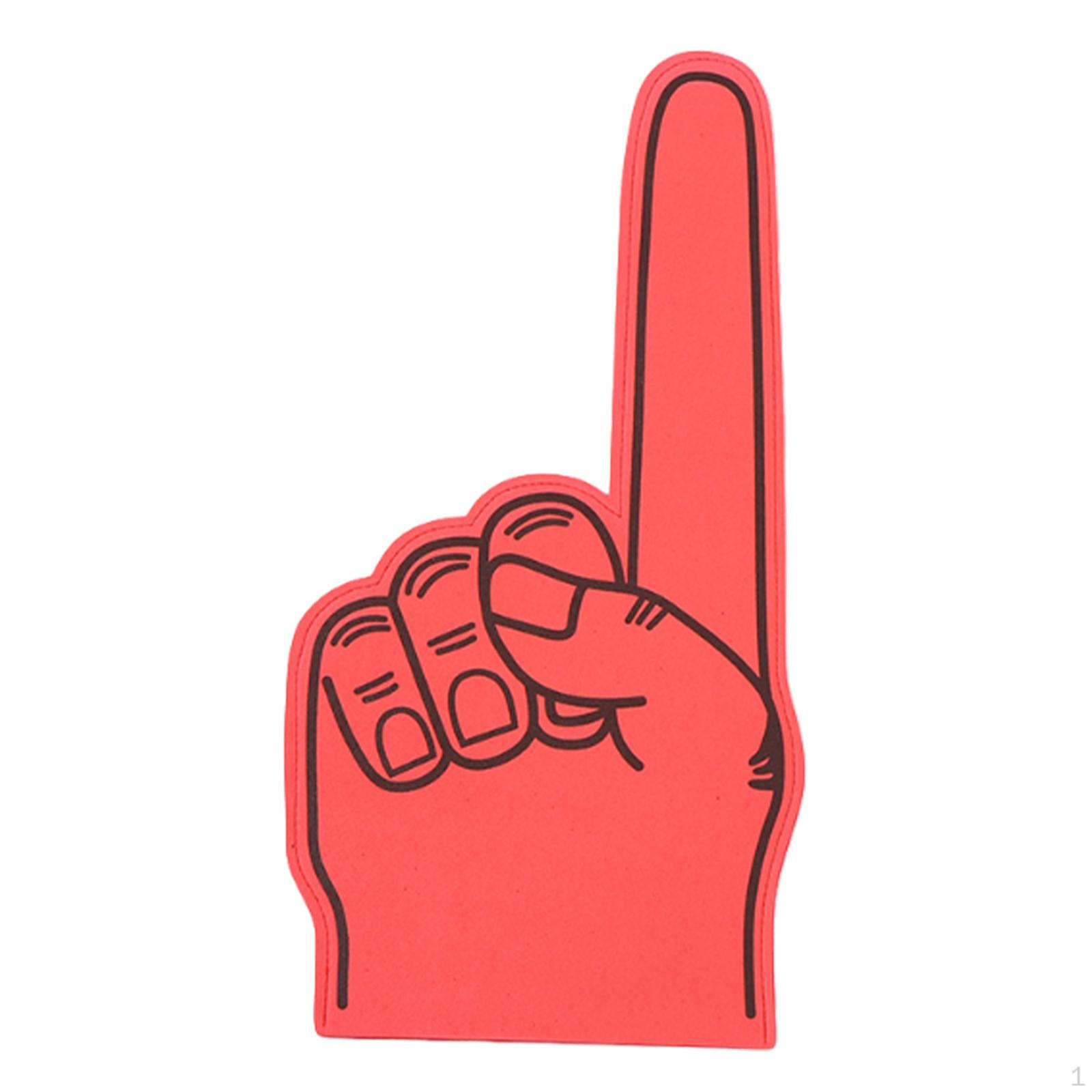 

Giant Foam Finger Prop Cheer Funny Sports Fan Accessory Cheerleading Hand Glove for