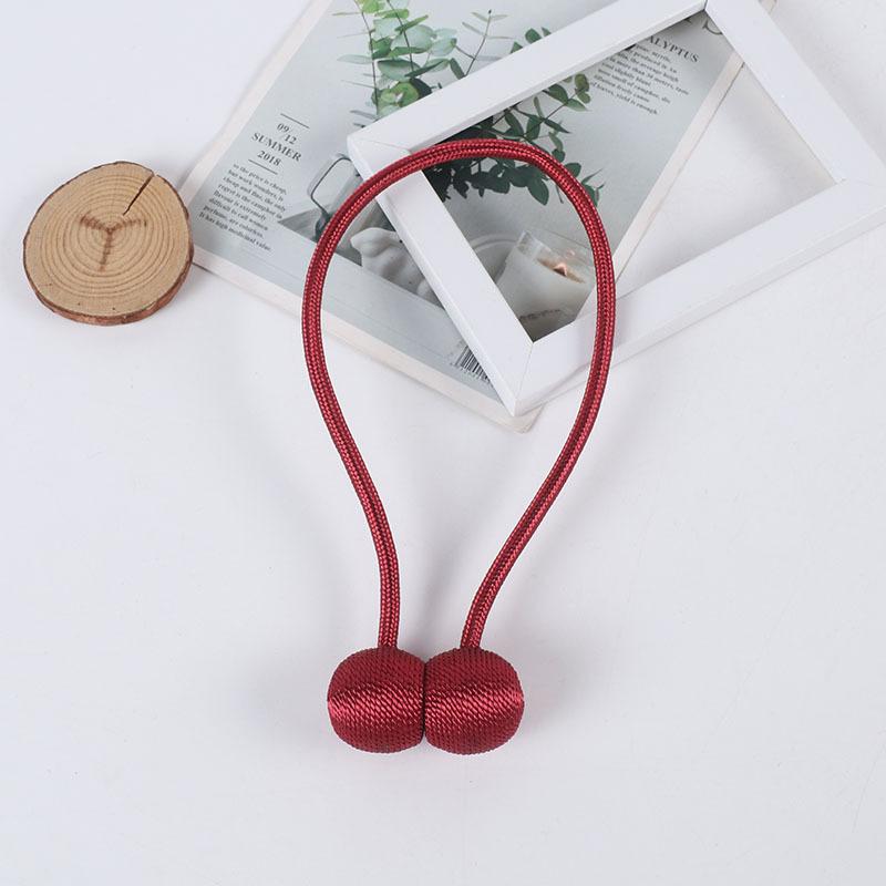 2PCS Magnetic Ball Curtain Tiebacks Tie Rope Accessory Rods Accessoires Backs Holdbacks Buckle Clips Hook Holder Home Decor 2025