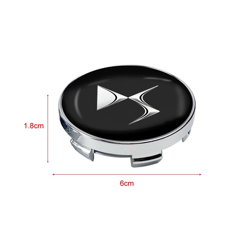 4pcs 60mm Car Wheel Center Hub Center Cap Rim Hub Dustproof Cover Emblemem For Citroen DS SPIRIT DS4S DS5 5LS DS3 DS4 WILD RUBIS
