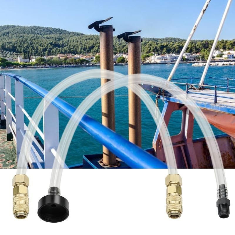 2Pcs/Set Boat Bleed Kit Filler Kit for Refilling Boat's Steering System Fluid