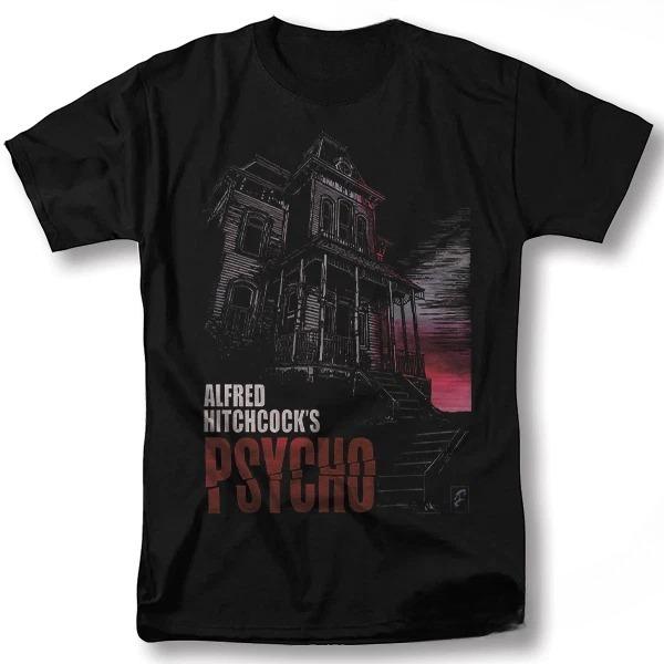 Psycho Bates Motel Shirt Alfred Hitchcock Movie Vintage Graphic Design TShirt S