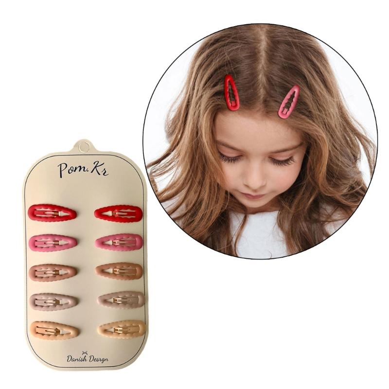 10pcs Stylish Hairpin Set Durable Alloy Hair Clip Lightweight Heart Star Hair Clip for Girls for Different Hairstyles