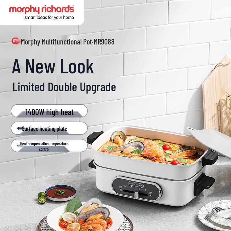 Morphyrichards Multi-Functional Electric Cooker CN plug (adapter included)