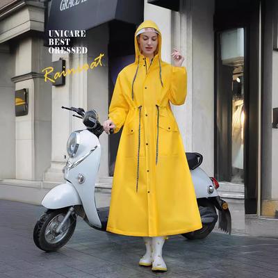 Long Hooded Raincoat Plus Size Waterproof  HikingFishing  Women's RainWear Plus Size Raincoat