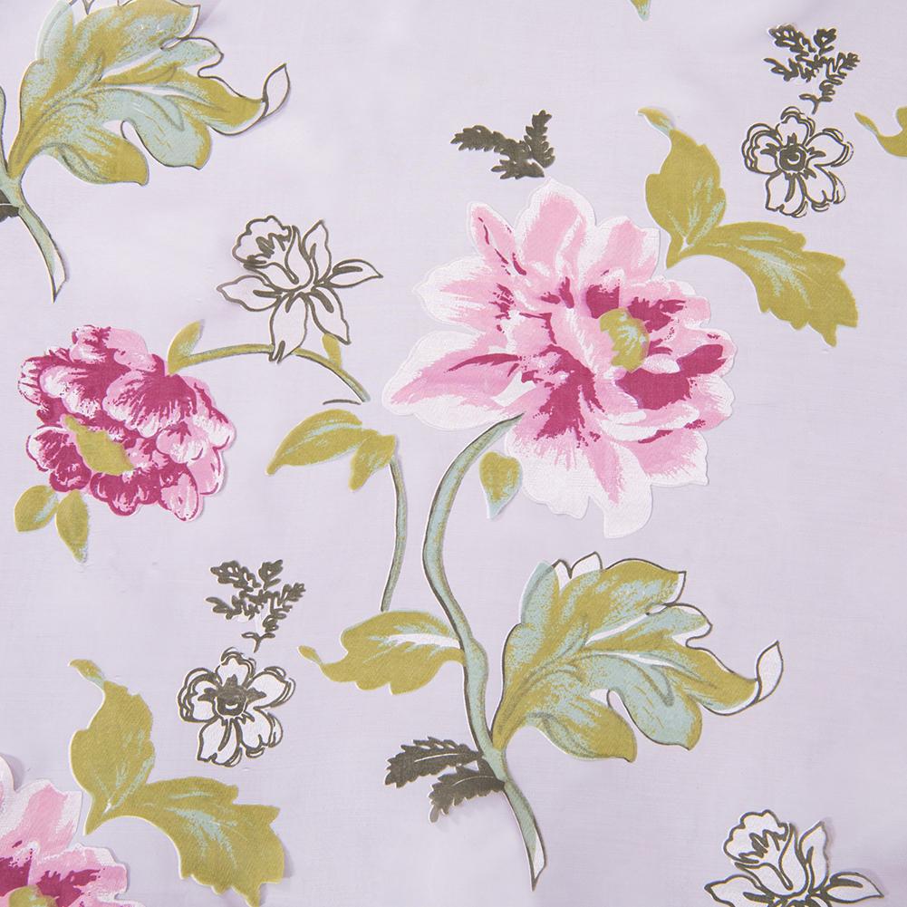 1PC Moderno Moda Retro Peônia Impresso Transparente Cortina de Janela Transparente para Sala de Estar Quarto Decoração de Casa Série Nuan