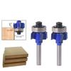 R1/R2 Woodworking Milling Cutter 4 Teeth Trimming Cutter Shank Edge Trimmer Router Bit Wood Edging Veining Grooving Tool