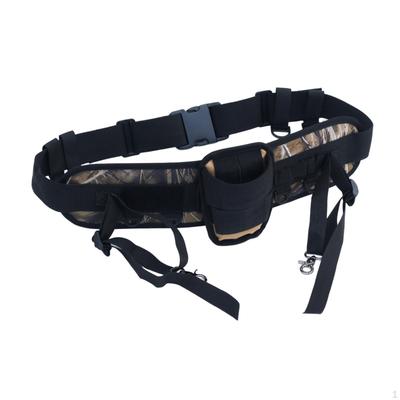 Adjustable Fishing Rod Holder Gimbal Belt Universal Accessory Detachable Polyester Multifunction
