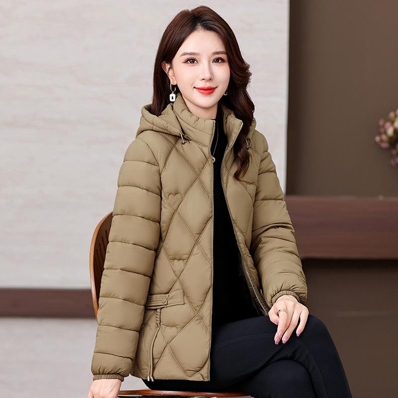 

Женская короткая куртка с хлопковой набивкой, свободная куртка с хлопковой набивкой-джокер для людей среднего и пожилого возраста. 5XL