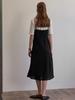 B Muse Mansion Bias Check Layered Dress - Black