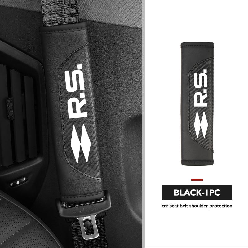Universal Car Seat Belt Leather Shoulder Strap Protector Pad For Renault Symbol Clio 3 4 Sparco Dacia RS Megan Scenic EspaceHE3F