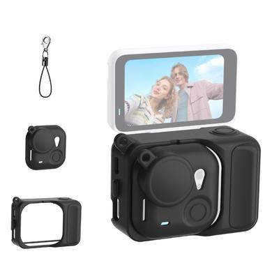 Slip Resistant Silicone Protective Shell Sleeve For Small Action Device Against Scratch Lightweight Cover With Lens Cap