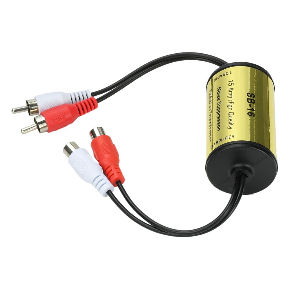 RCA Audio Rauschfilter Masseschleife Brummen Eliminator Für Auto Heim Stereoanlage Reduziert Lautsprecherrauschen Mit Industriellem Abschirmgehäuse