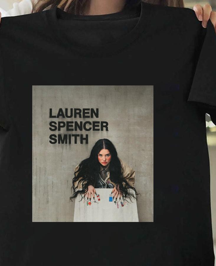 Lauren Spencer Smith Tour 2026 Black Cotton Shirt Full size S5XL CL161 Unisex T-Shirt