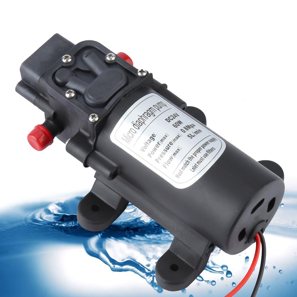 24V 60W Mini elektrische Wasserpumpe 5Lm Fluss Micro Membran Pumpe 1,5 m Saug