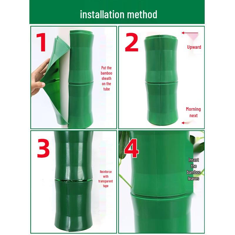 Faux Bamboo Pipe Decoration