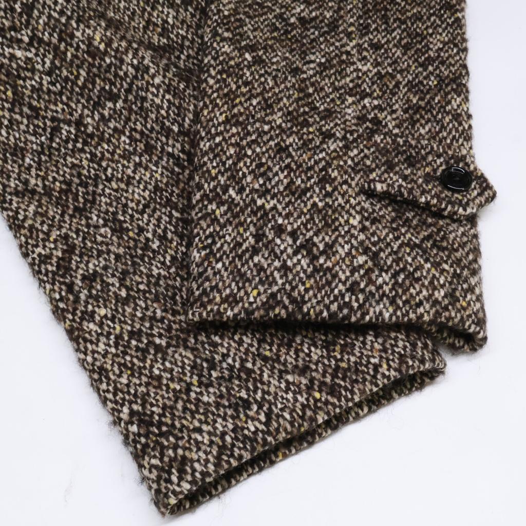Celine Excellent Condition, Domestically Authorized 2M038043K Tweed Tube Mac Coat 52 BrownUsed