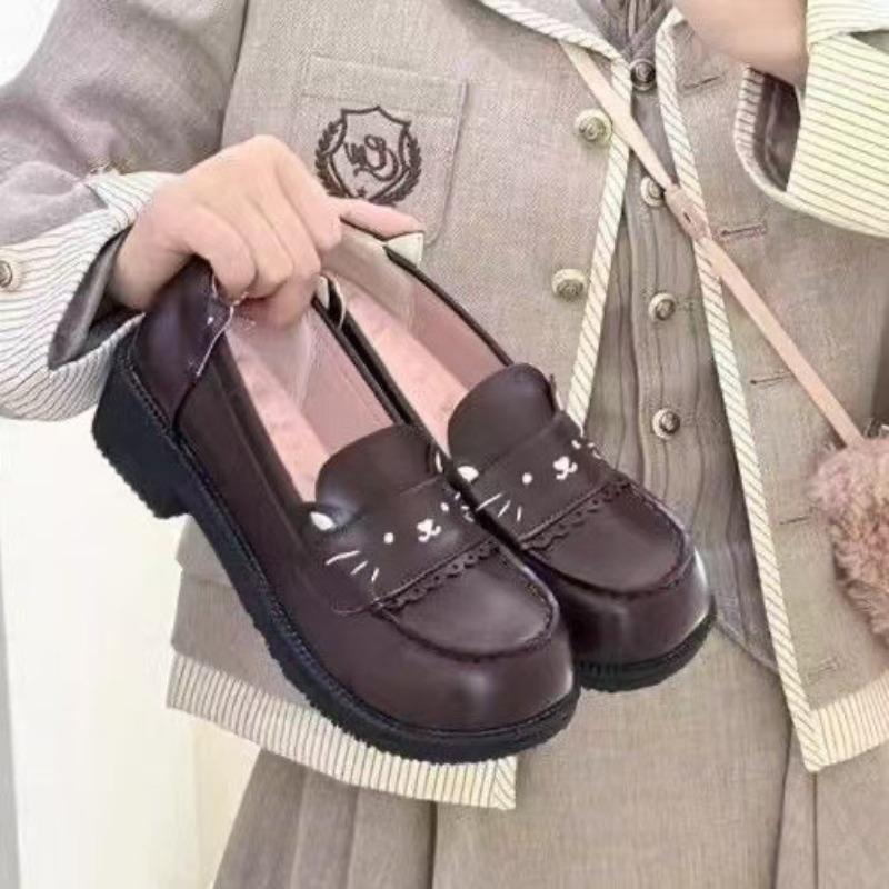 

Туфли с круглым носком Женские туфли-лодочки с мелким вырезом 40 темно-коричневого