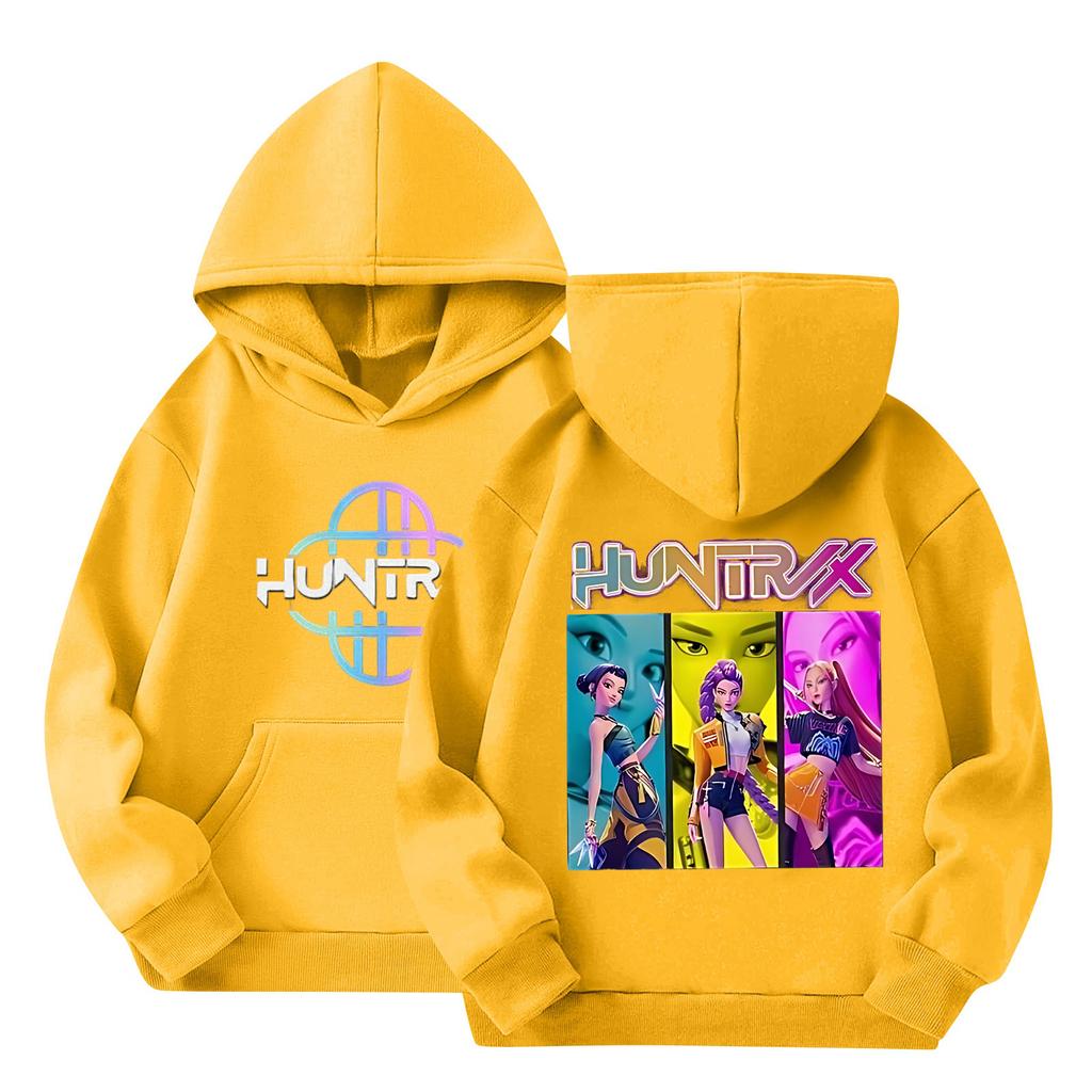 Children's Hooded Gradient Printed Long Sleeved Sweatshirt Loose Women's Sweatshirt Sweatshirt