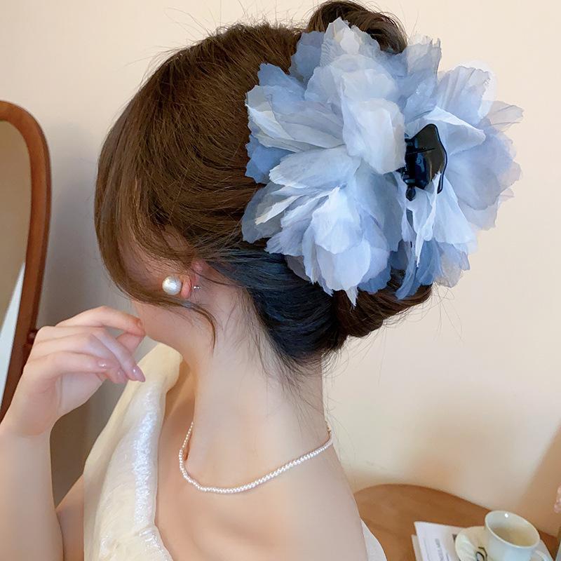Holiday wind egg flower other side flower grab clip sweet girl bangs side hairpin bohemian hair accessories