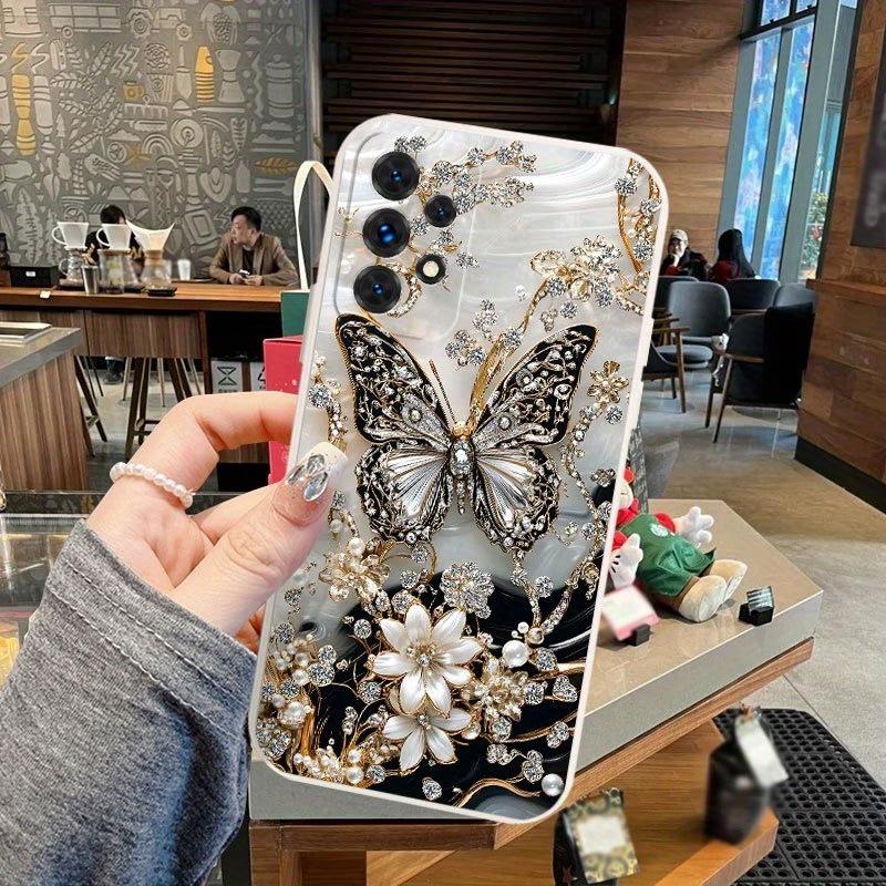 For three-dimensional butterfly flowers Apple 17promax mobile phone case iPhone13 protective case