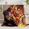 1PC Anime Samurai Warrior's Journey Flannel Blanket Gift, Suitable for Both Men And Women, Soft Ideal for Beds And Sofa, Birthday Or Christmas Gift