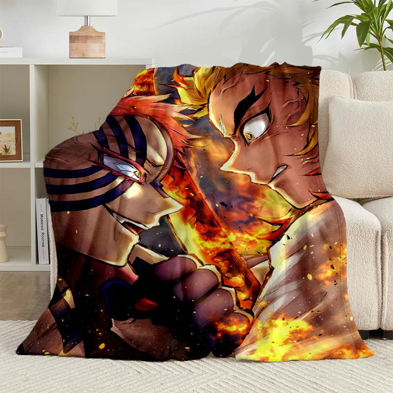1PC Anime Samurai Warrior's Journey Flannel Blanket Gift, Suitable for Both Men And Women, Soft Ideal for Beds And Sofa, Birthday Or Christmas Gift
