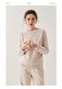 Women's Thick Three-Strand Cashmere Drop-Shoulder Sweater - 2025 Autumn/Winter Collection, Round Neck Base Layer Top