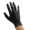 50pcs Rubber Gloves Disposable Black Powder Free Textured Fingertips Gloves for Home Beauty Salon