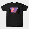 Men Black Print T-shirt Supernatural No-Cut Transfer Paper Print Cotton Tshirt