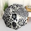 1pc Floral Leopard Automatic Open/Close Umbrella Compact Folding Umbrella, All-Season Portable Umbrella for Women/Men341