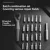 Ratchet Wrench Set 22 in 1 Multifunctional Right Angle Screwdriver Kit Small Mini Ratcheting Screwdriver Combination Set