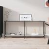 Day and Night - Day and Night White Tempered Glass Console Table 180x35x75.5 Cm