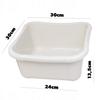 KADAX Square Bowl Plastic Basin Large With Handles