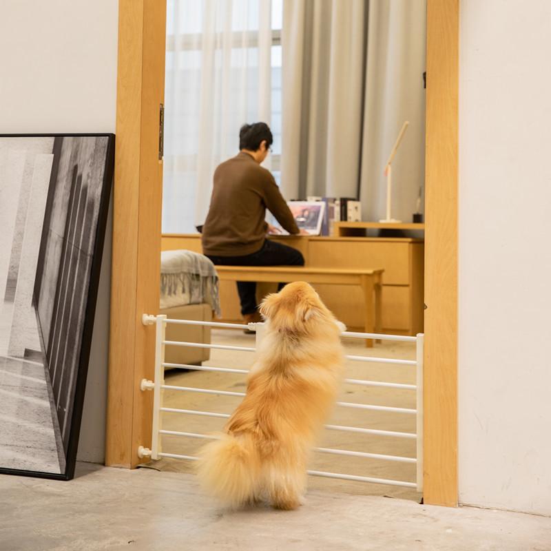 Ușă de izolare pentru animale de companie, anti-blocare, gard pentru ușă de câine și pisică, balustradă de protecție interioară pentru câini mari, medii și mici