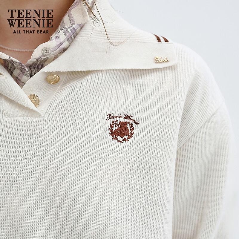 Teenie Weenie Women's Little Bear Polo Collar Sweatshirt