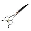 Double-Tailed 7-inch Professional Pet Grooming Scissors with Upward & Downward Curves, Matte Finish