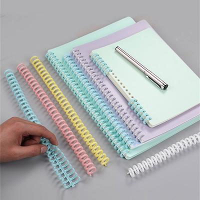 30 Ringe PVC Bindekamm 30 Loch Binderücken 30 Loch 12mm Bindespiralen für Nachfüllbares Notizbuch Binder Journal Planer