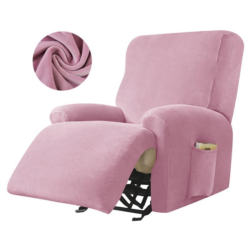 1/3Seater Soft Velvet Recliner Sofa Slipcovers Home Decor Relax Armchair Cover Stretch Dust-proof Reclining Couch Covers Hotel