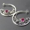 Boucles d'oreilles libellule en Bronze Vintage pour femmes, bijoux à la mode, couleur or, motif sculpté en métal incrusté de pierre de lune
