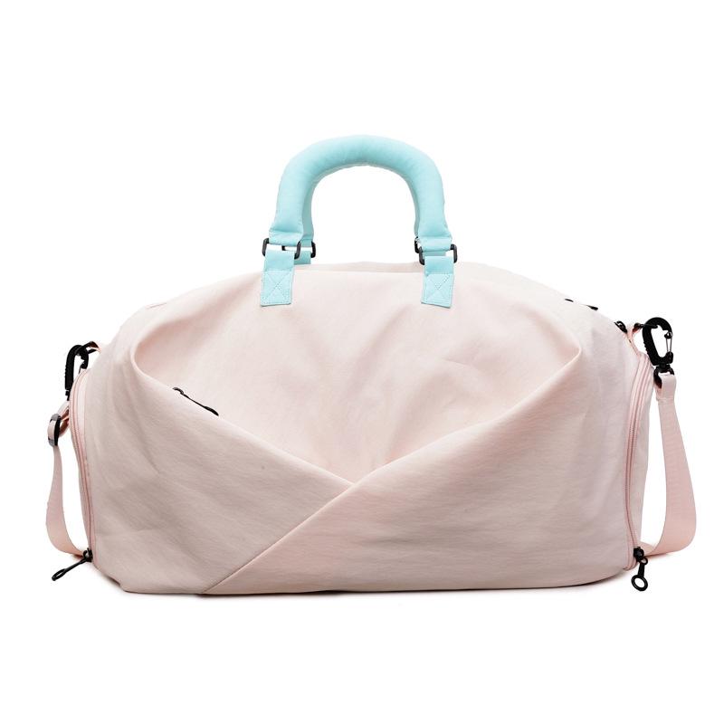 Cross-border Large Capacity Travel Bag with Shoe Compartment and Dry-Wet Separation for Yoga and Sports