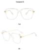 Retro TR Large Frame Flat Lenses Men's Anti-Blue Light Glasses