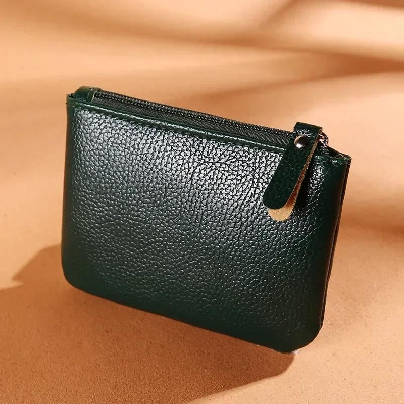 Mini Cartera Marca de Lujo Diseñador para Mujer Monedero Rojo Negro Cuero PU Femenino Bolso de Mano Pequeño Porta Dinero Tarjetero