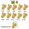 Pack of 10pcs Carburetor Main Jet M4 M5 5mm 6mm Thread for DellOrto BGM Motoforce Carburetor Injector Nozzle Size 40-205