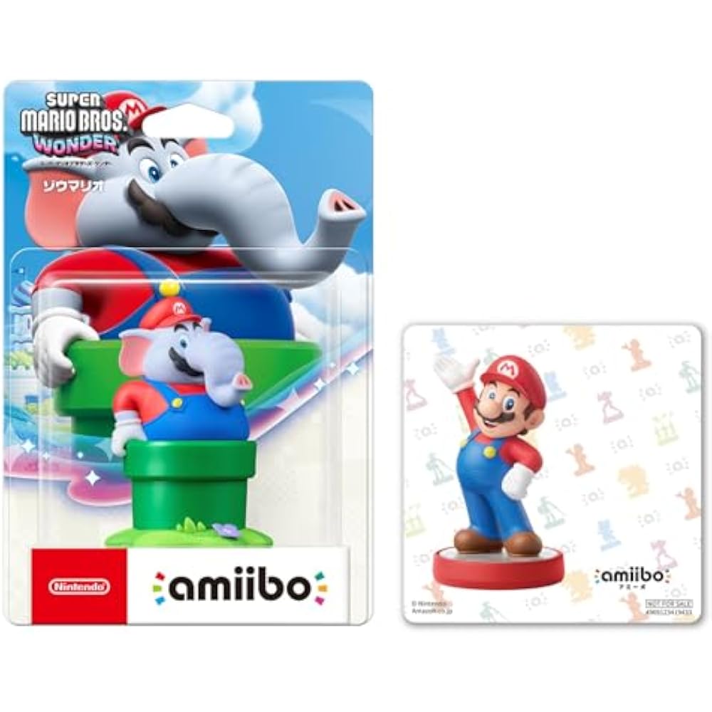 Amiibo Elephant Mario (Super Mario Series) [Amazon.co.jp Exclusive] Bonus Original Sticker Included