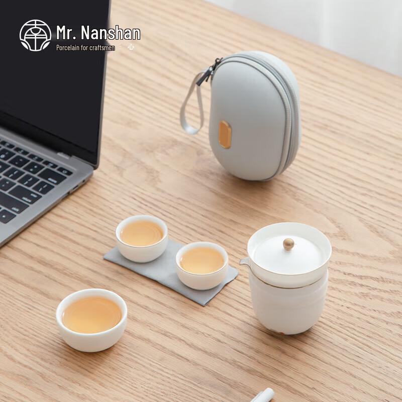 

Portable Ceramic Gongfu Travel Tea Set